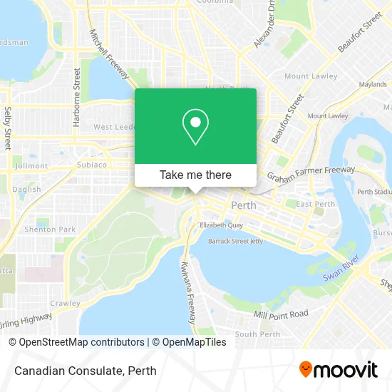 Canadian Consulate map