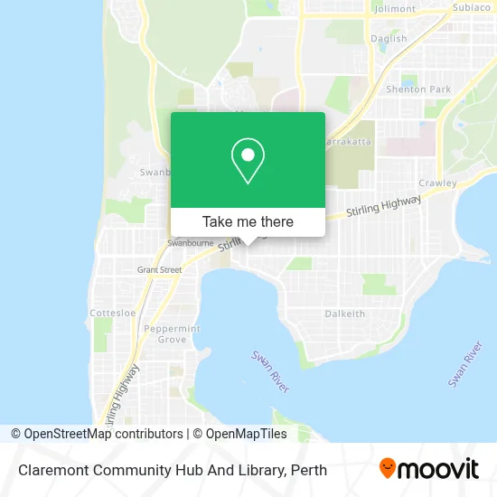 Mapa Claremont Community Hub And Library