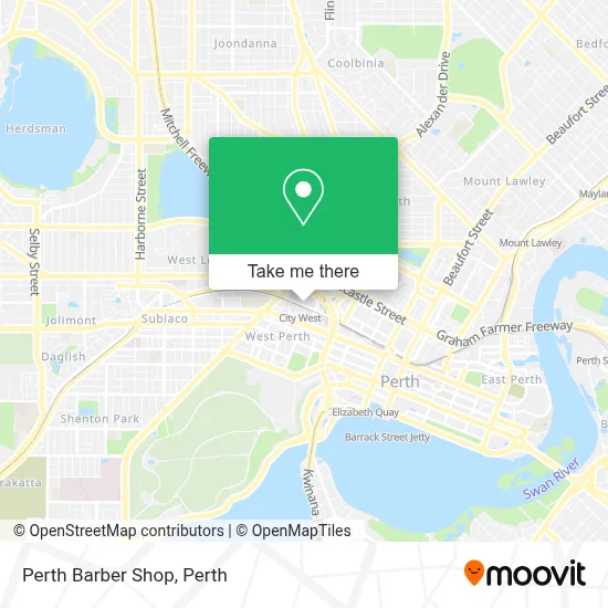 Perth Barber Shop map