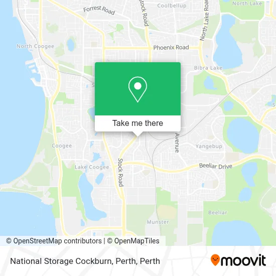 National Storage Cockburn, Perth map