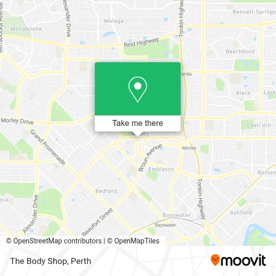 Mapa The Body Shop