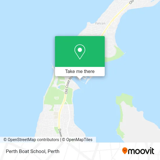 Mapa Perth Boat School