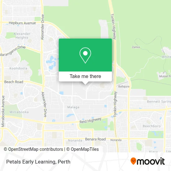 Petals Early Learning map