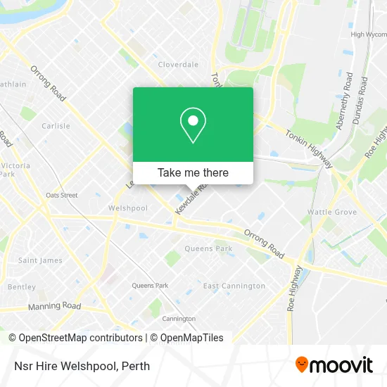 Mapa Nsr Hire Welshpool