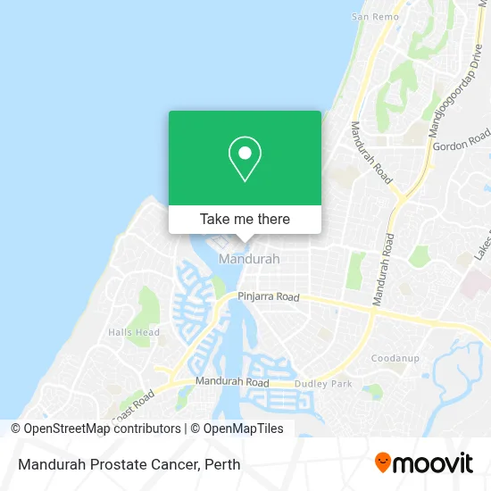 Mapa Mandurah Prostate Cancer