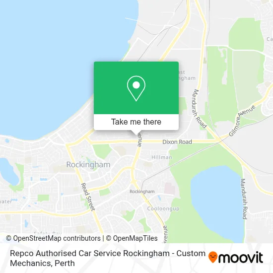 Mapa Repco Authorised Car Service Rockingham - Custom Mechanics