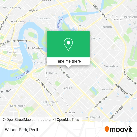 Mapa Wilson Park