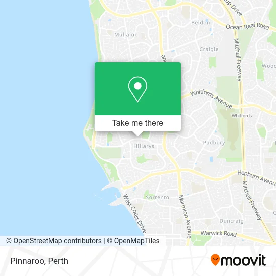 Mapa Pinnaroo