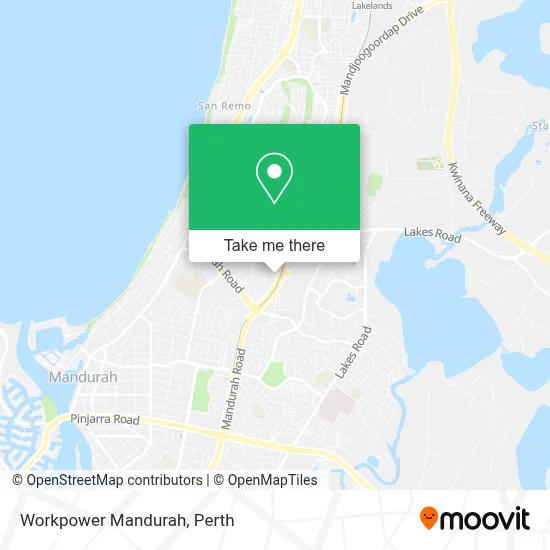 Mapa Workpower Mandurah