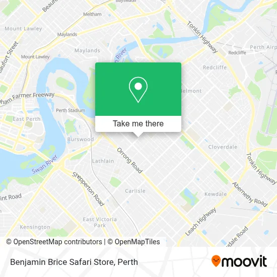 Mapa Benjamin Brice Safari Store