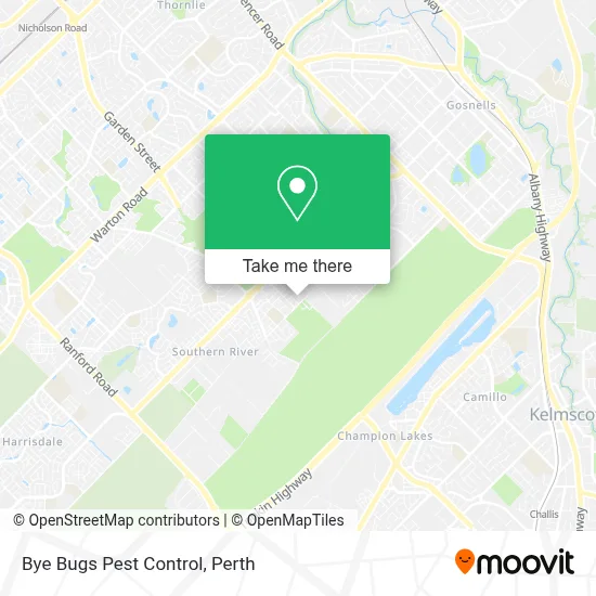 Bye Bugs Pest Control map