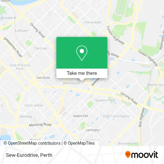 Mapa Sew-Eurodrive