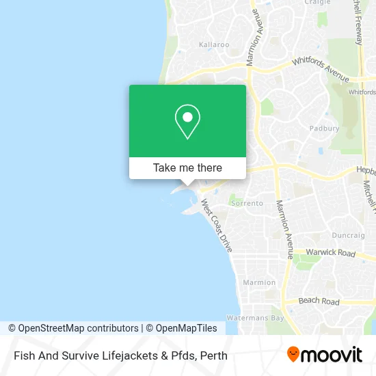 Mapa Fish And Survive Lifejackets & Pfds