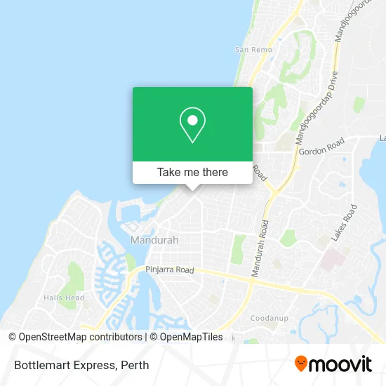 Mapa Bottlemart Express