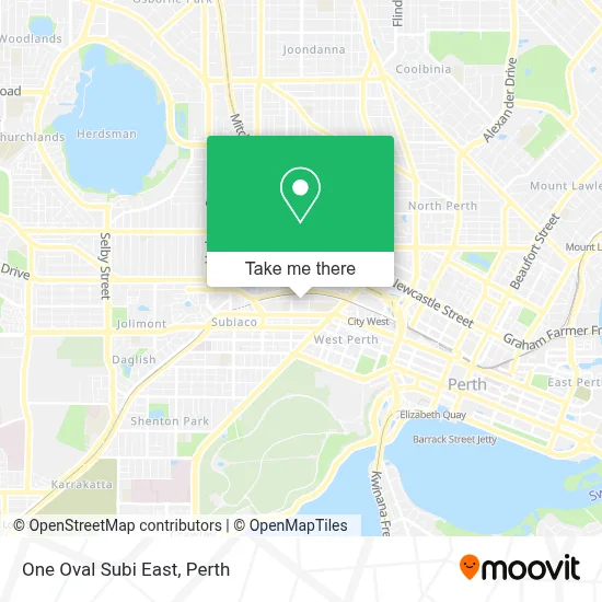 Mapa One Oval Subi East