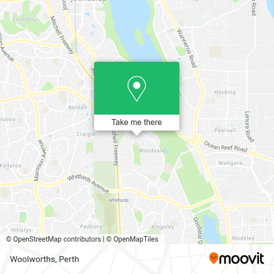Mapa Woolworths