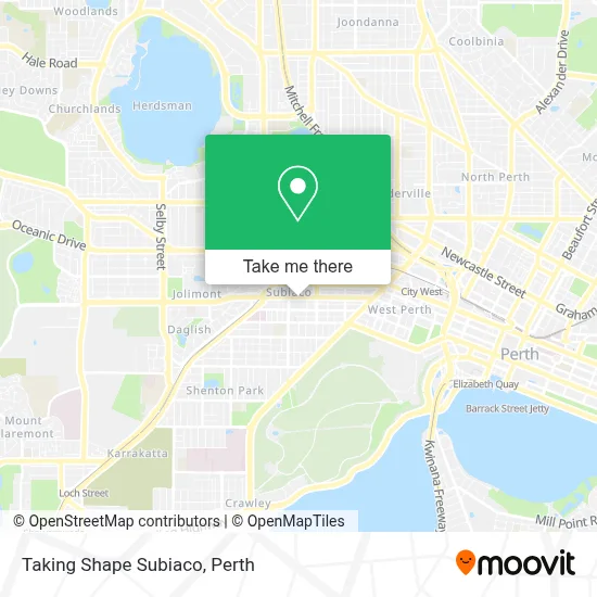 Mapa Taking Shape Subiaco