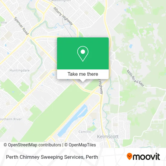 Perth Chimney Sweeping Services map