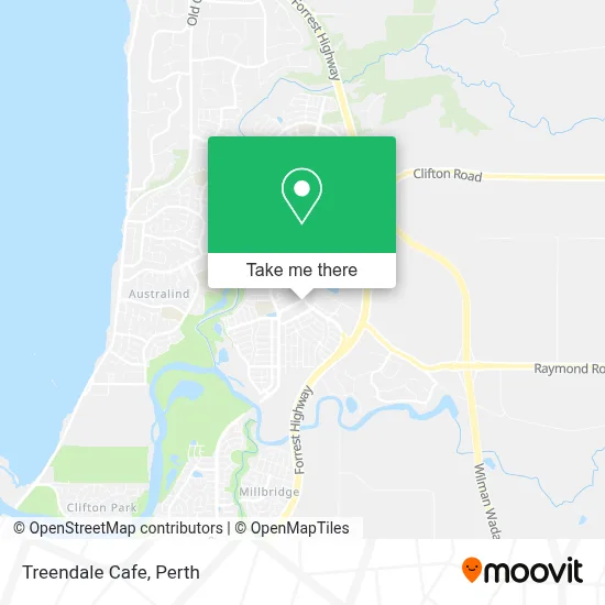 Mapa Treendale Cafe