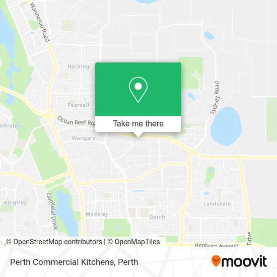 Perth Commercial Kitchens map