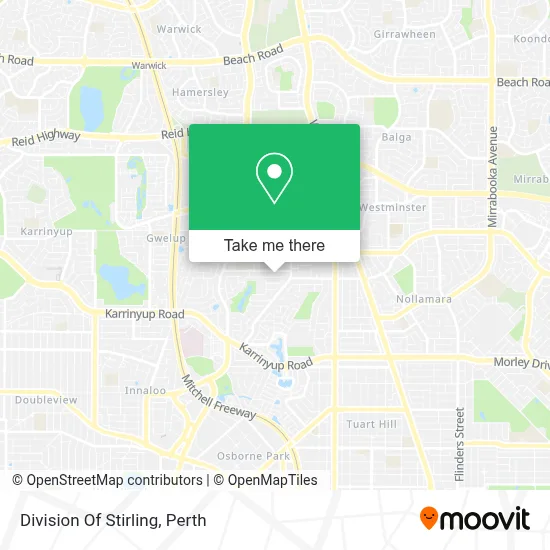 Mapa Division Of Stirling
