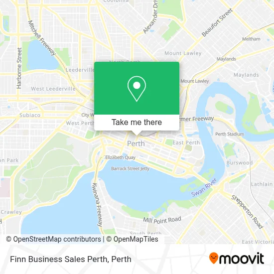 Mapa Finn Business Sales Perth