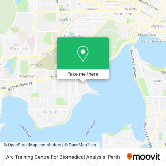 Arc Training Centre For Biomedical Analysis map