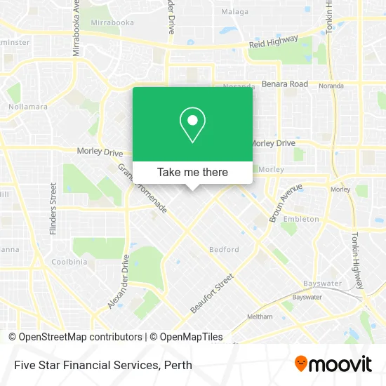Mapa Five Star Financial Services