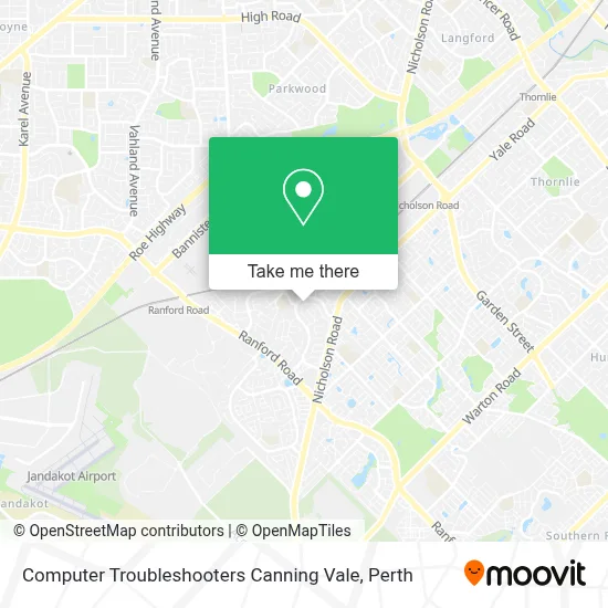 Mapa Computer Troubleshooters Canning Vale