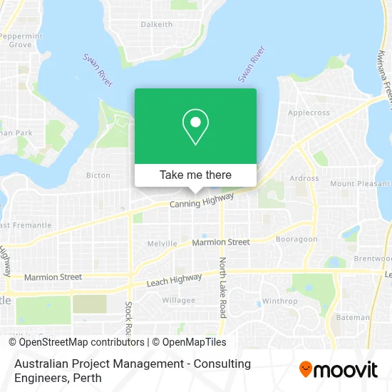 Australian Project Management - Consulting Engineers map