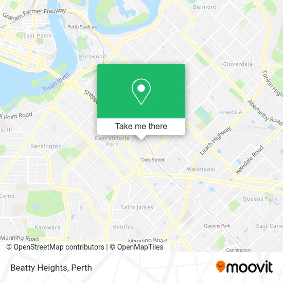 Mapa Beatty Heights