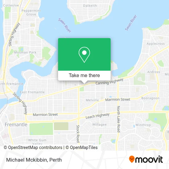 Mapa Michael Mckibbin