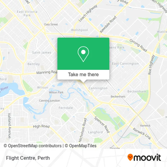 Mapa Flight Centre