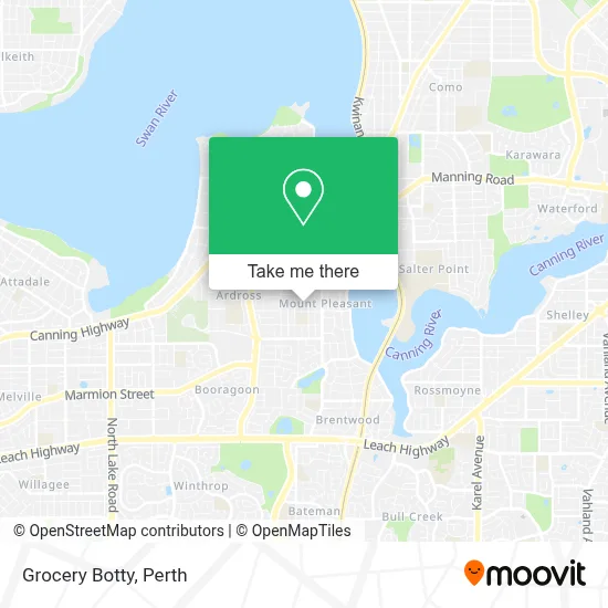 Mapa Grocery Botty