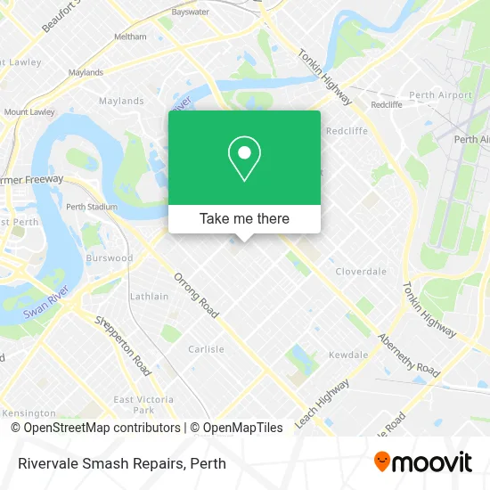 Mapa Rivervale Smash Repairs