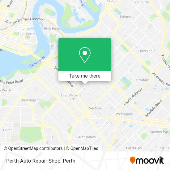 Perth Auto Repair Shop map
