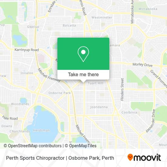 Mapa Perth Sports Chiropractor | Osborne Park