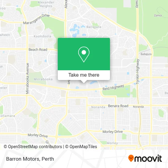 Mapa Barron Motors