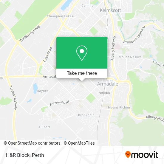 Mapa H&R Block