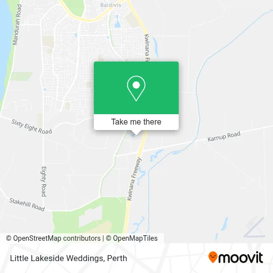 Mapa Little Lakeside Weddings