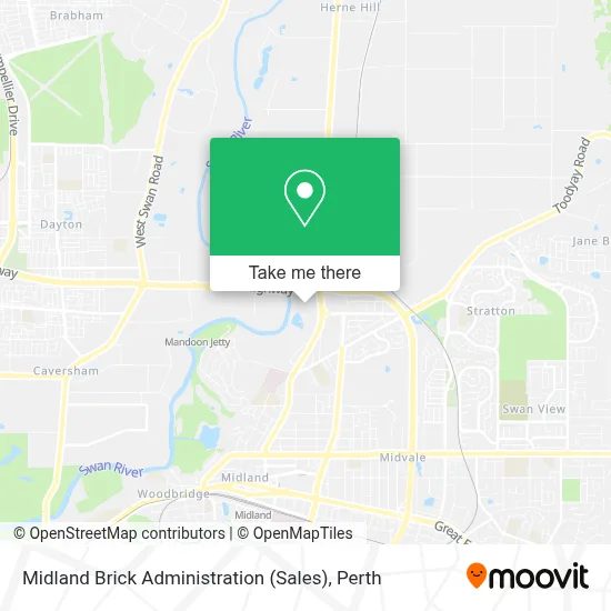 Mapa Midland Brick Administration (Sales)