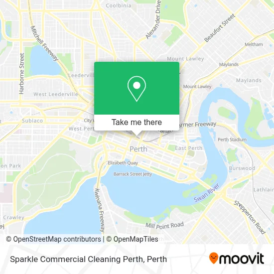 Mapa Sparkle Commercial Cleaning Perth