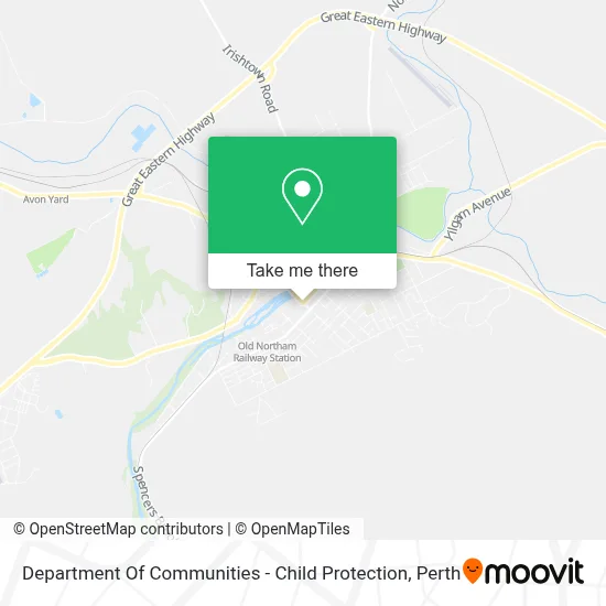 Mapa Department Of Communities - Child Protection