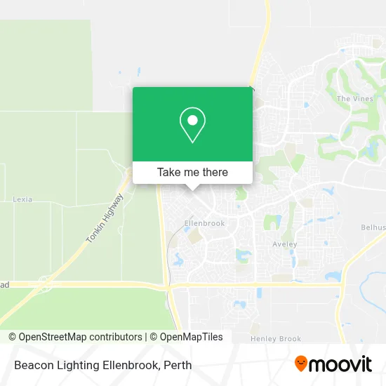 Mapa Beacon Lighting Ellenbrook