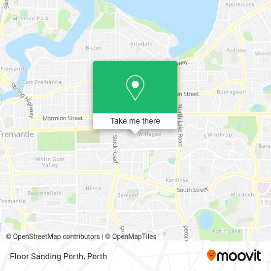 Mapa Floor Sanding Perth
