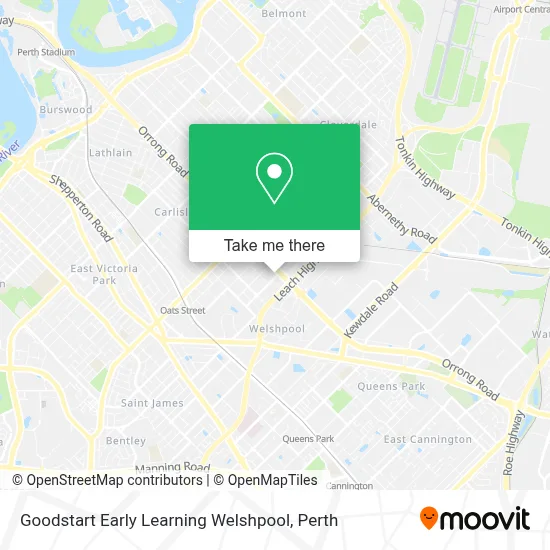 Mapa Goodstart Early Learning Welshpool