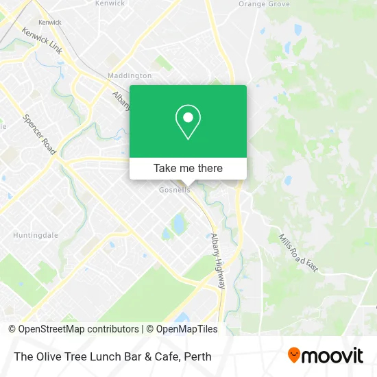 Mapa The Olive Tree Lunch Bar & Cafe