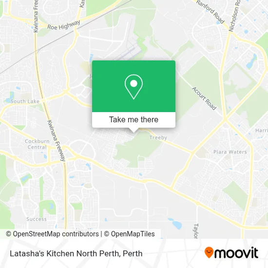 Mapa Latasha's Kitchen North Perth