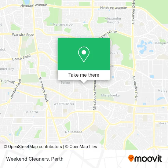 Mapa Weekend Cleaners