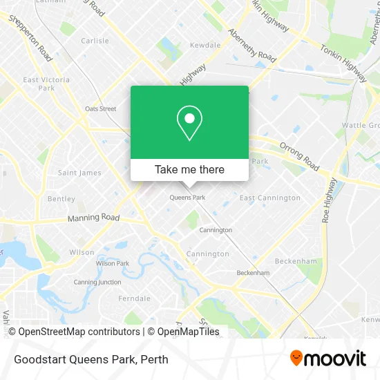 Mapa Goodstart Queens Park
